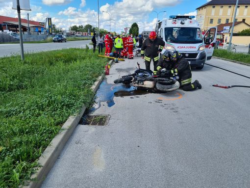 Scontro tra auto e moto a Savigliano: 22enne trasportato in codice rosso all'ospedale