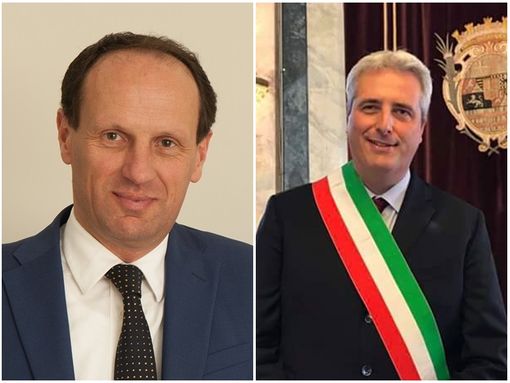 Il sindaco di Borgo San Dalmazzo Gian Paolo Beretta e il sindaco di Cuneo Federico Borgna Il sindaco di Borgo San Dalmazzo Gian Paolo Beretta e il sindaco di Cuneo Federico Borgna