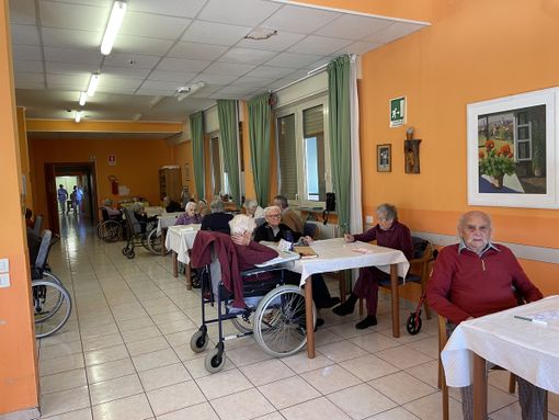 "Due giornate emozionanti, tra le note della fisarmonica, ricordi e la visita dei bambini della scuola dell'infanzia"