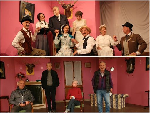 Nella foto in alto: il cast dello spettacolo" Il più felice dei tre". In basso la presentazione stampa della stagione Tdm con Giorgio Lusso, Mauro Bocci, Lucetta Paschetta, Valerio Dell'Anna Nella foto in alto: il cast dello spettacolo" Il più felice dei tre". In basso la presentazione stampa della stagione Tdm con Giorgio Lusso, Mauro Bocci, Lucetta Paschetta, Valerio Dell'Anna