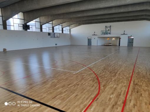 Saluzzo, presentazione dell'efficientamento della palestra Einaudi. da sinistra Alto Terrigno, Alessandro Scanavino, Leda Zocchi, Flavio Tallone, Marcello Nova, Mauro Calderoni, Giuseppe Sorasio, Attilia Gullino