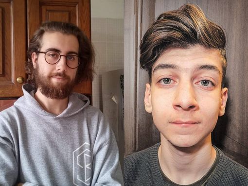 Stefano Ferrari e Michele Penna del liceo Soleri Bertoni di Saluzzo