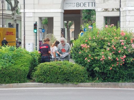 In piazza Galimberti a Cuneo caccia alla marmotta scesa a valle con la Fausto Coppi In piazza Galimberti a Cuneo caccia alla marmotta scesa a valle con la Fausto Coppi
