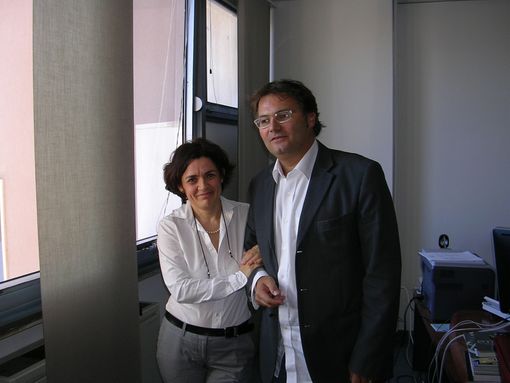 L'assessore al Turismo della Città di Cagliari Barbara Argiolas ed il nostro editore Enrico Anghilante