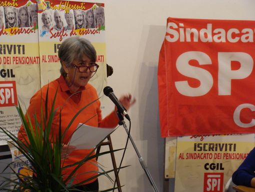 Carla Cantone (segretario nazionale Spi Cgil) ha incontrato i pensionati di Bra
