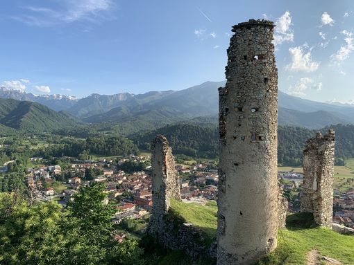Veduta di Chiusa di Pesio dall'alto