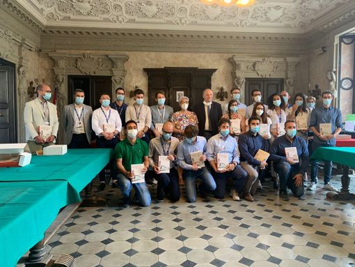 Savigliano, il Comune omaggia i 18 neo laureati assunti dall'Alstom Savigliano, il Comune omaggia i 18 neo laureati assunti dall'Alstom