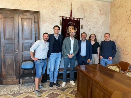 Robaldo e Danna a Rocca de Baldi per incontrare il neo sindaco Porfido e la sua Giunta Robaldo e Danna a Rocca de Baldi per incontrare il neo sindaco Porfido e la sua Giunta