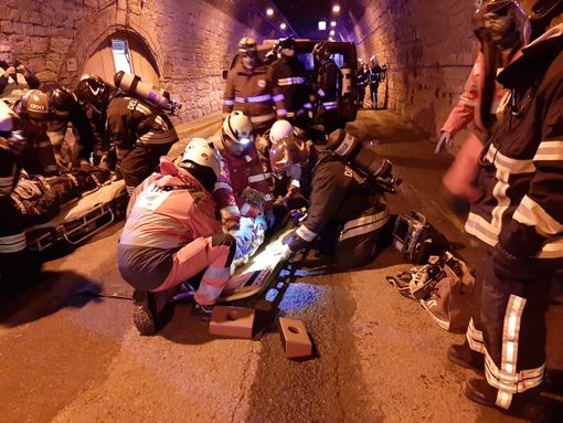 Immagine dell'esercitazione congiunta del 2019, l'ultima prima della chiusura del Tenda Immagine dell'esercitazione congiunta del 2019, l'ultima prima della chiusura del Tenda