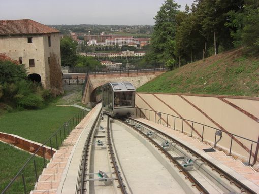 Lavori di manutenzione alla funicolare di Mondovì