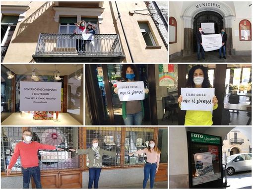 Fossano: riapertura con protesta. Le attività produttive chiedono risposte certe (gallery)