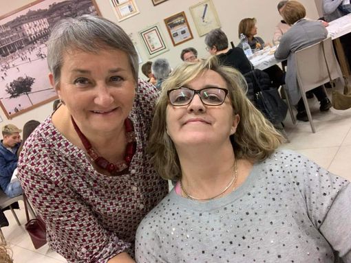 La compianta Francesca Napoli con Norma Costantino, presidente di Noi come Te