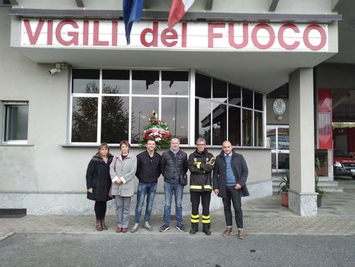 La sezione saluzzese di Fratelli d'Italia in visita alla caserma dei Vigili del fuoco nel giorno La sezione saluzzese di Fratelli d'Italia in visita alla caserma dei Vigili del fuoco nel giorno