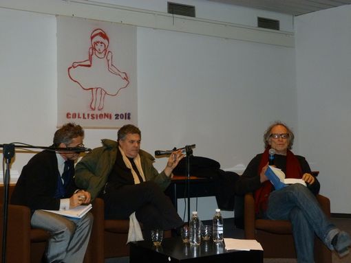 Amos Gitai e Enrico Ghezzi ad Alba. Fotoservizio Gisella Divino (© targatocn.it)