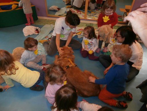 Alba: pet therapy all’interno dell’Asilo Nido comunale “L’Ippocastano”