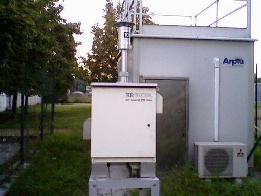 La centralina in via Piumati