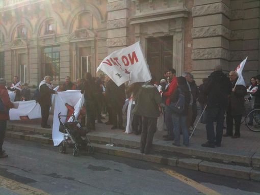 La protesta dei No Tav a Cuneo