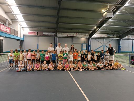 I bambini della Pivano di Saluzzo al Tennis Stadium di Lagnasco