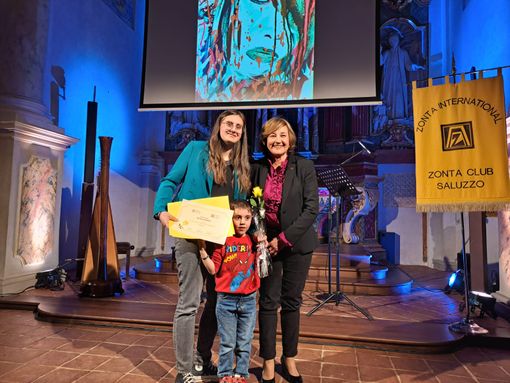 Saluzzo: Nicole Audero, premio" Rivela una gemma 2024" con la presidente Zonta Saluzzo Tiziana Somà