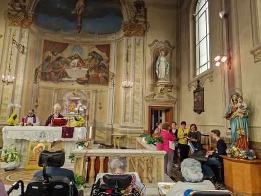 Saluzzo, la messa celebrata dal Vescovo Cristiano Bodo alla Residenza Tapparelli Saluzzo, la messa celebrata dal Vescovo Cristiano Bodo alla Residenza Tapparelli