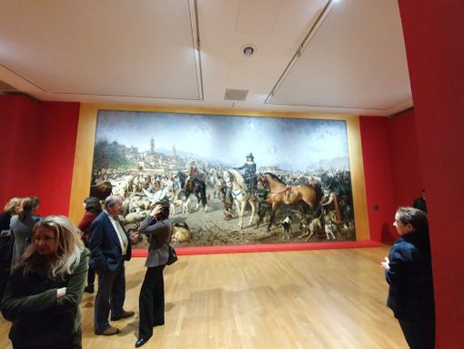 Il quadro del Pittara nella mostra a Torino della Gam