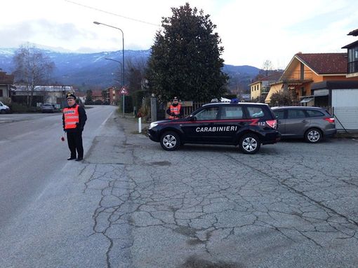 I Carabinieri di Bagnolo Piemonte in servizio