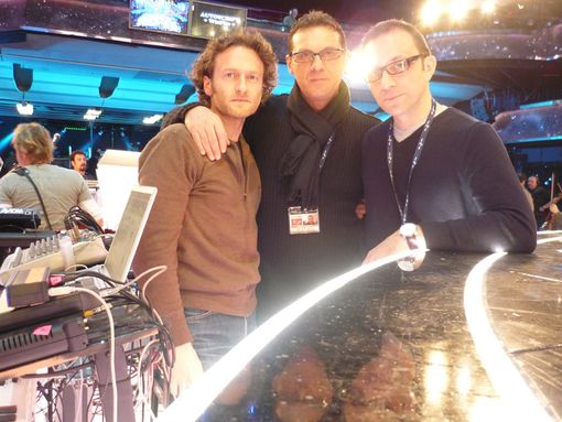 Il maestro Maurizio Campo (a sinsitra nella foto) a Sanremo