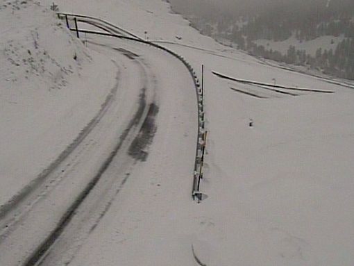 Bufera di neve, chiuso il Colle della Maddalena