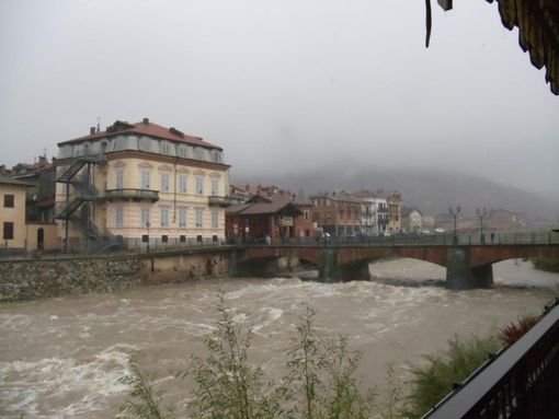 La piena del Tanaro a Garessio