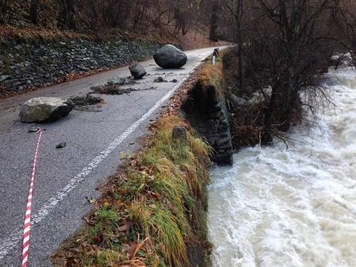 Nell'immagine uno dei numerosi danni provocati in val Corsaglia dall'alluvione del 24 novembre