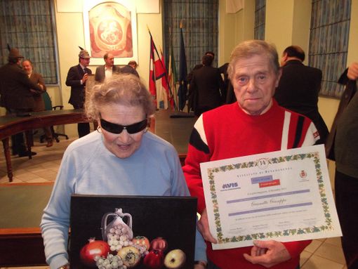 Giuseppe con la sorella Maria Teresa