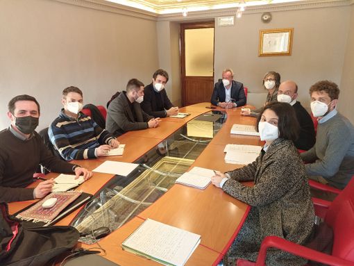 Un momento dell'incontro in municipio