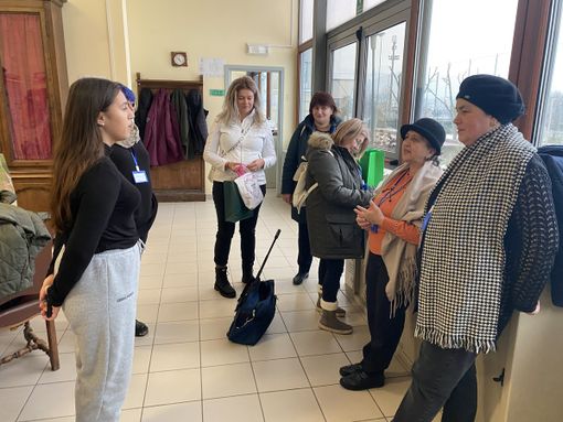 Un momento di una lezione Un momento di una lezione