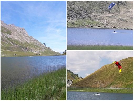 Fare kitesurf a 2000 metri di altitudine, al Colle della Maddalena