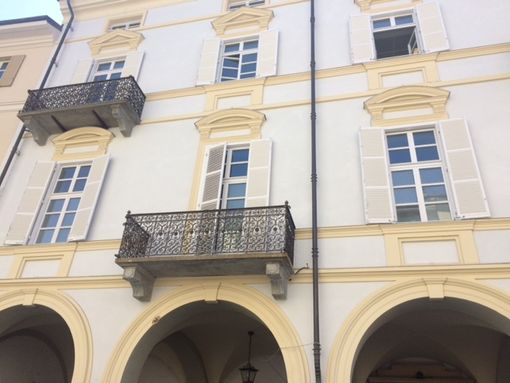 La facciata del palazzo