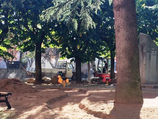 Al via i lavori nell’area gioco del parco della Resistenza di Busca