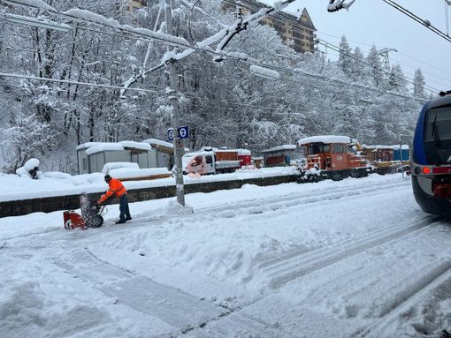Foto scattata stamattina alla stazione di Limone Piemonte Foto scattata stamattina alla stazione di Limone Piemonte