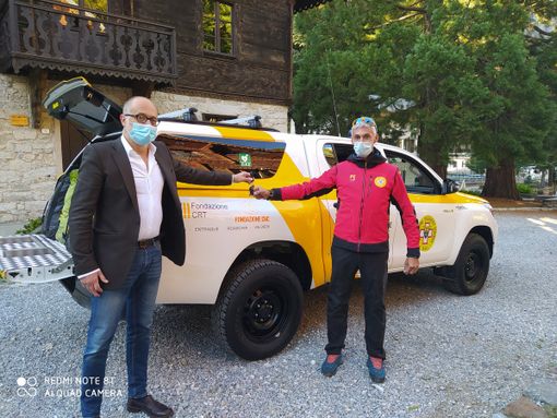 Valdieri: inaugurato il nuovo mezzo per il Soccorso Alpino e Speleologico Piemontese
