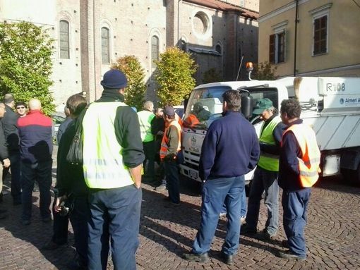 Saluzzo, è protesta per i dipendenti della Aimeri Ambiente