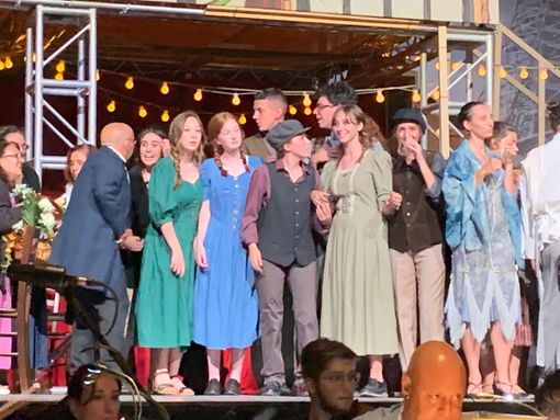 Le prove della Bohème in piazza Virginio a Cuneo