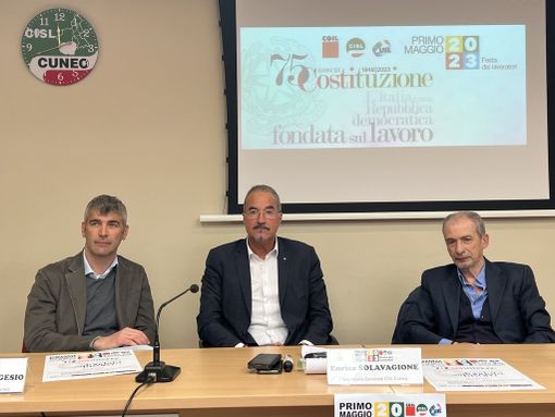 I tre segretari provinciali di Cgil, Cisl e Uil I tre segretari provinciali di Cgil, Cisl e Uil