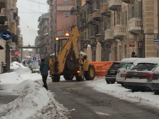 Sgombero neve nell'area dello stadio di Cuneo: limitazioni alla sosta veicolare in zona