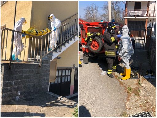 L'intervento di sanitari e Vigili del Fuoco presso l'abitazione dell'anziano L'intervento di sanitari e Vigili del Fuoco presso l'abitazione dell'anziano
