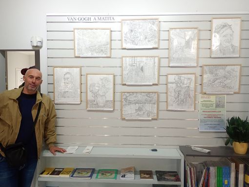 Bartolomeo Davide Bertinetto autore delle riproduzioni a matita, in bianco e nero dei quadri di Van Ghog Bartolomeo Davide Bertinetto autore delle riproduzioni a matita, in bianco e nero dei quadri di Van Ghog