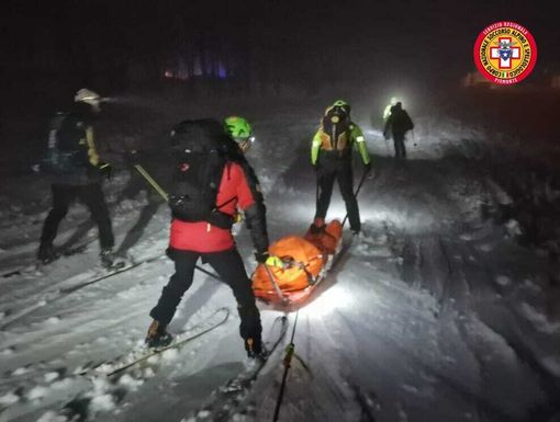 L'intervento del Soccorso Alpino
