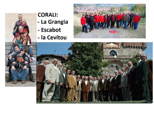 Grande concerto delle Corali in Valgrana Grande concerto delle Corali in Valgrana