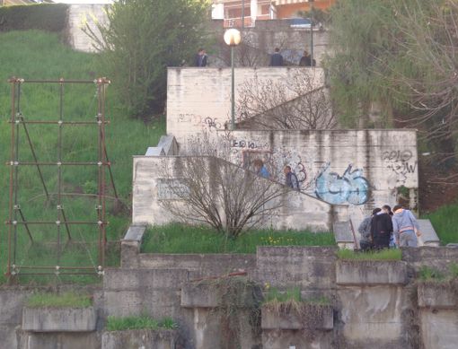 Ecco come si presenta oggi lo scalone di Mondovì agli occhi dei visitatori