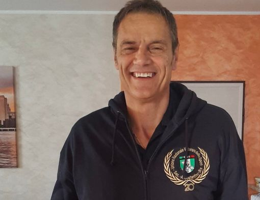 Capitan Ettore Sanino, fondatore e dirigente della Angiolina Costantino UNVS APS "modello" per la nuova divisa