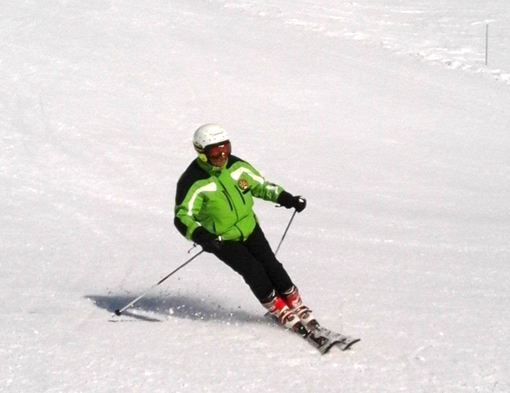 Nonna Emilia sugli sci