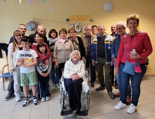 La signora Pierina ha compiuto 104 anni La signora Pierina ha compiuto 104 anni
